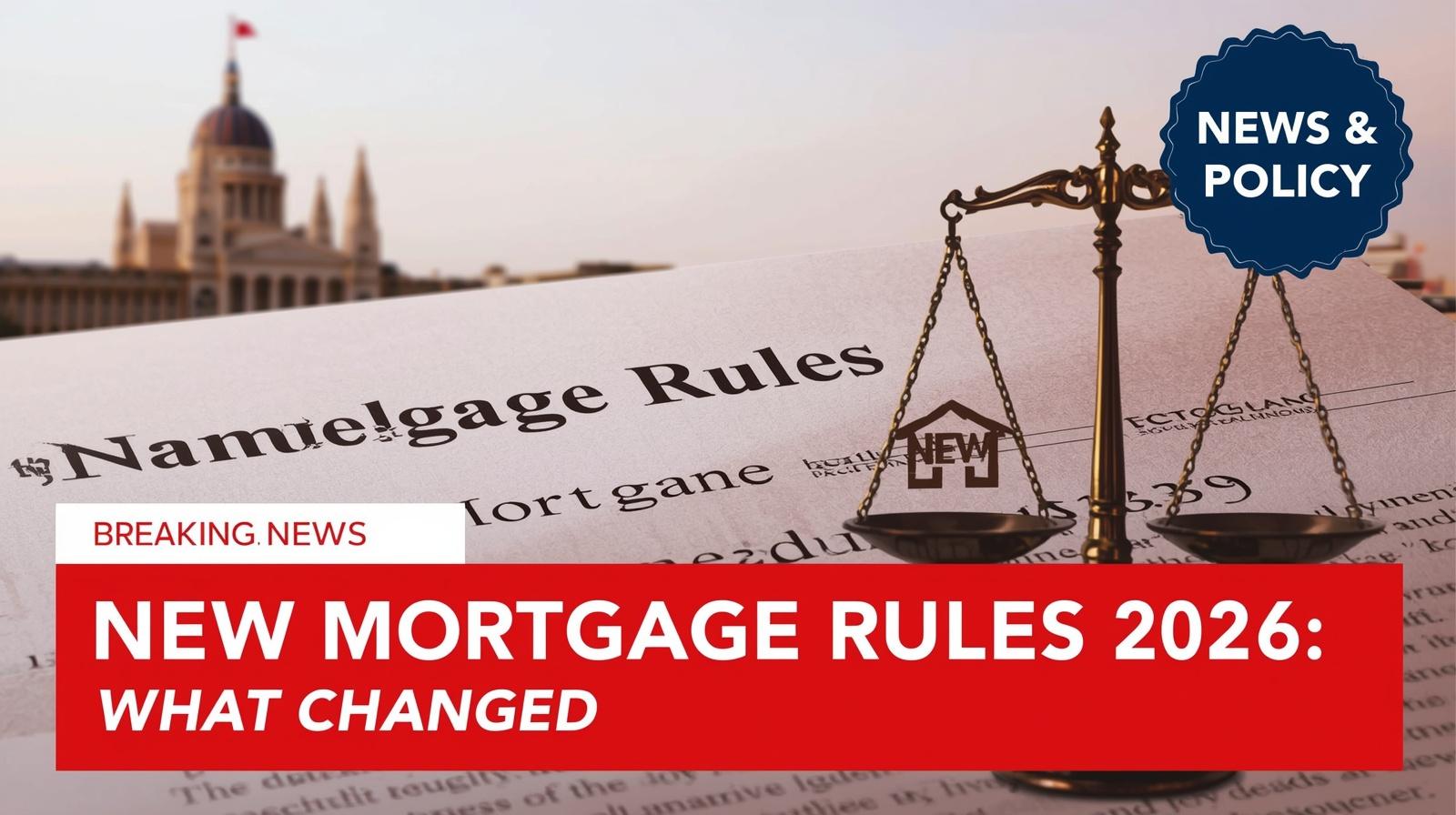 Canada’s New Mortgage Rules 2026: Everything You Need to Know